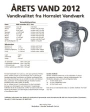 Årets Vand 2012